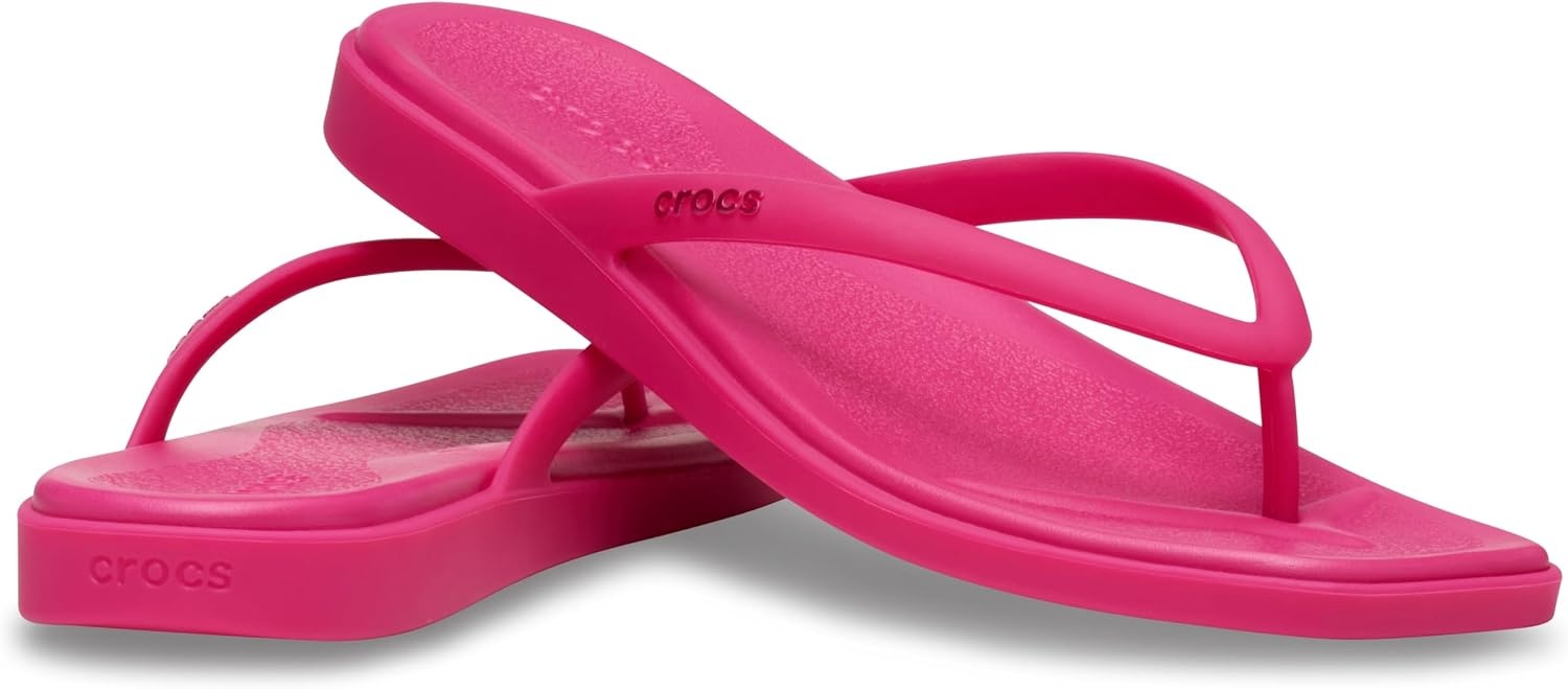 image:imageCrocs Womens Miami Flip Flops Square Toe Flat 360 Degree Comfort Croslite Foam FootbedDragon Fruit