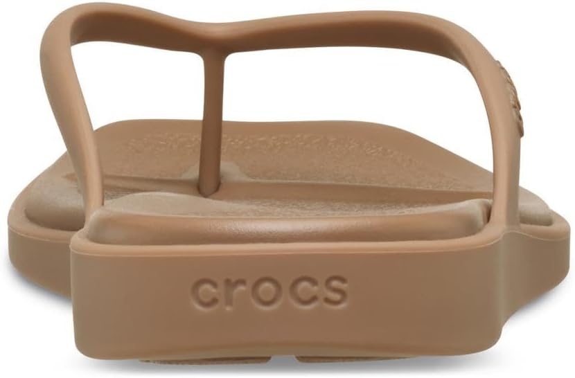 image:imageCrocs Womens Miami Flip Flops Square Toe Flat 360 Degree Comfort Croslite Foam FootbedMilk Chocolate