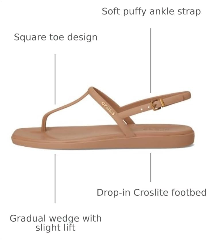 image:imageCrocs Womens Miami Thong SandalMilk Chocolate