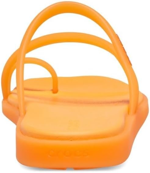 image:imageCrocs Womens Miami Toe Loop Sandals Square Toe Flat Flexible Straps Croslite Foam FootbedOrangesicle