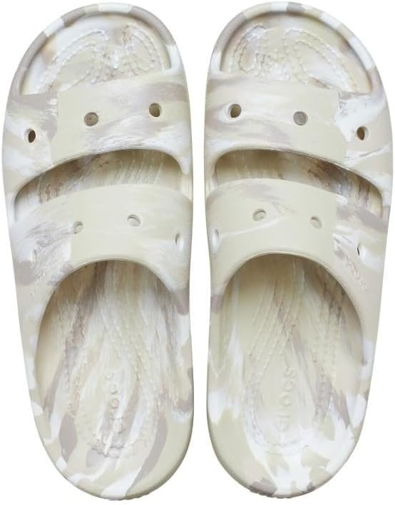 image:imageCrocs unisexadult Classic Marbled SandalsBoneMulti