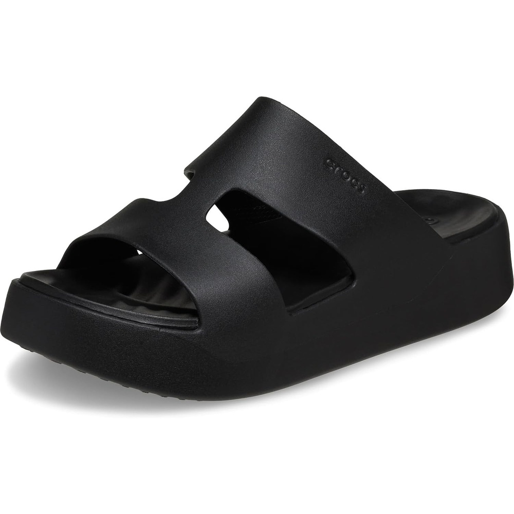 image:imageCrocs Getaway Platform HStrap Wedge Sandals for WomenBlack