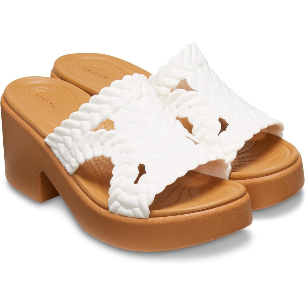 image:imageCrocs Womens Brooklyn HeelsChalk Woven