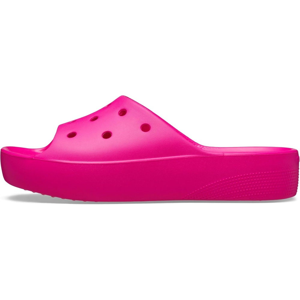 image:imageCrocs Womens Classic Slide  Platform SandalsPink Crush