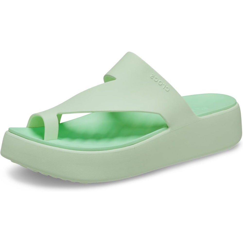 image:imageCrocs Womens Getaway Toe Loop Platform SandalsJade Tint