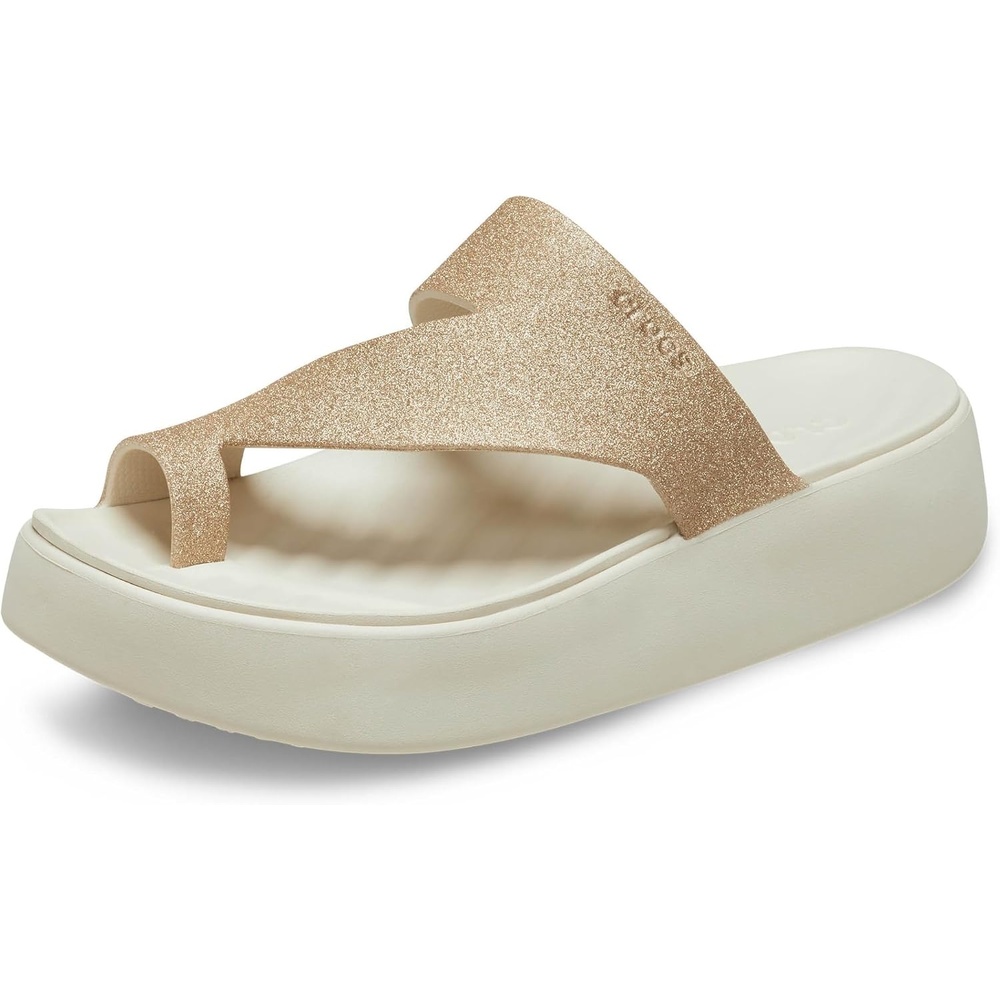 image:imageCrocs Womens Getaway Toe Loop Platform SandalsStucco