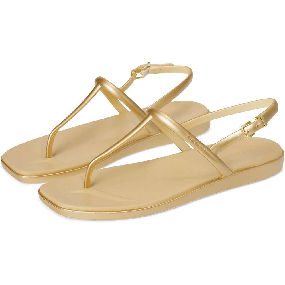 image:imageCrocs Womens Miami Thong SandalMetallic Gold