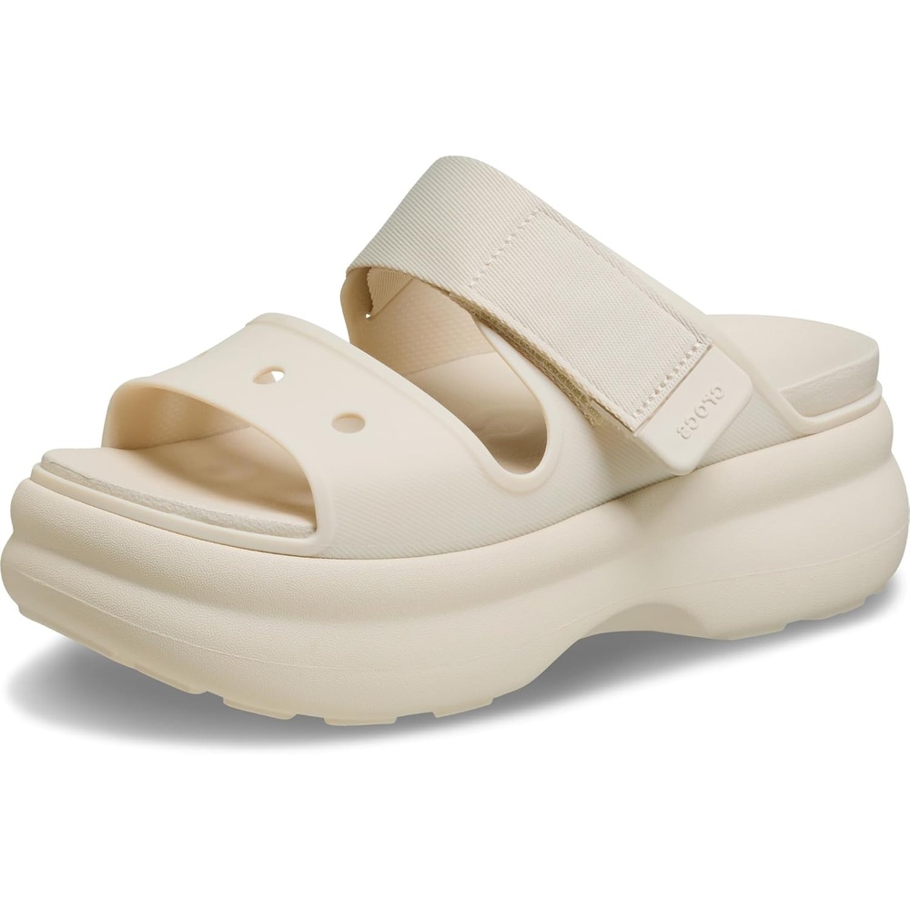 image:imageCrocs Womens Soho TwoStrap Sandals  24 Inch Platform  LiteRide SinkIn Footbed  Adjustable Upper StrapFrappe