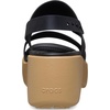Crocs Brooklyn Sky Sandals, Wedge Sandals(Black/Cashew)