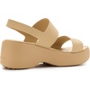 Crocs Brooklyn Sky Sandals, Wedge Sandals(Cashew)