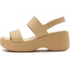 Crocs Brooklyn Sky Sandals, Wedge Sandals(Cashew)