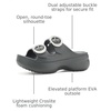Crocs Saturday Buckle Platform Sandals(Carbon)