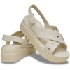 Crocs Women’s Brooklyn 4U Low Wedges, Platform Wedge Sandals for Women(Frappé/Cross-strap)