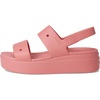 Crocs Women’s Brooklyn 4U Low Wedges, Platform Wedge Sandals for Women(Hot Blush)
