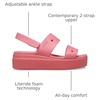 Crocs Women’s Brooklyn 4U Low Wedges, Platform Wedge Sandals for Women(Hot Blush)