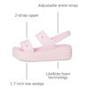 Crocs Women’s Brooklyn 4U Low Wedges, Platform Wedge Sandals for Women(Pink Milk)