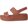 Crocs Women’s Brooklyn 4U Low Wedges, Platform Wedge Sandals for Women(Rust)