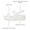 Crocs Women’s Brooklyn 4U Low Wedges, Platform Wedge Sandals for Women(White)