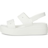 Crocs Women’s Brooklyn 4U Low Wedges, Platform Wedge Sandals for Women(White)
