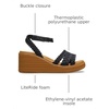 Crocs Women’s Brooklyn Ankle Strap Wedges(Black)