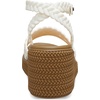 Crocs Women’s Brooklyn Ankle Strap Wedges(Chalk)