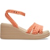 Crocs Women’s Brooklyn Ankle Strap Wedges(Grapefruit)