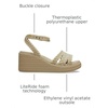 Crocs Women’s Brooklyn Ankle Strap Wedges(Latte/Mushroom)