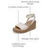 Crocs Women’s Brooklyn Ankle Strap Wedges(Sandstone/Sepia)