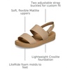 Crocs Women’s Brooklyn Backstrap Low Sandals(Cashew)