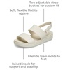 Crocs Women’s Brooklyn Backstrap Low Sandals(Frappe)