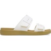 Crocs Women’s Brooklyn Buckle Low Sandals(Chalk/Tan)