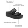 Crocs Women’s Brooklyn Buckle Low Wedges(Black)