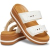 Crocs Women’s Brooklyn Buckle Low Wedges(Chalk)
