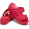 Crocs Women’s Brooklyn Buckle Low Wedges(Digital Rasberry)