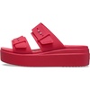 Crocs Women’s Brooklyn Buckle Low Wedges(Digital Rasberry)