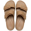 Crocs Women’s Brooklyn Buckle Low Wedges(Khaki)