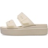 Crocs Women’s Brooklyn Buckle Low Wedges(Sandstone)