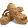 Crocs Women’s Brooklyn Buckle Low Wedges(Umber)