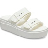 Crocs Women’s Brooklyn Buckle Low Wedges(White/Chalk)