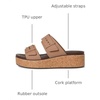 Crocs Women’s Brooklyn Cork Buckle Sandals(Milk Chocolate)