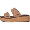 Crocs Women’s Brooklyn Cork Buckle Sandals(Milk Chocolate)