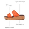 Crocs Women’s Brooklyn Cork Buckle Sandals(Topaz)
