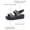 Crocs Women’s Brooklyn Low Wedge Sandals(Black Sparkle)