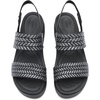 Crocs Women’s Brooklyn Low Wedge Sandals(Black Sparkle)