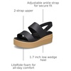 Crocs Women’s Brooklyn Low Wedge Sandals(Black/Cashew)