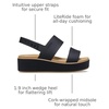 Crocs Women’s Brooklyn Low Wedge Sandals(Black/Cashew1)