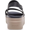 Crocs Women’s Brooklyn Low Wedge Sandals(Black/Mushroom)