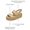 Crocs Women’s Brooklyn Low Wedge Sandals(Cashew/Cashew)