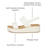 Crocs Women’s Brooklyn Low Wedge Sandals(Chalk/Tan)