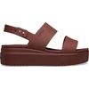 Crocs Women’s Brooklyn Low Wedge Sandals(Dark Clay)